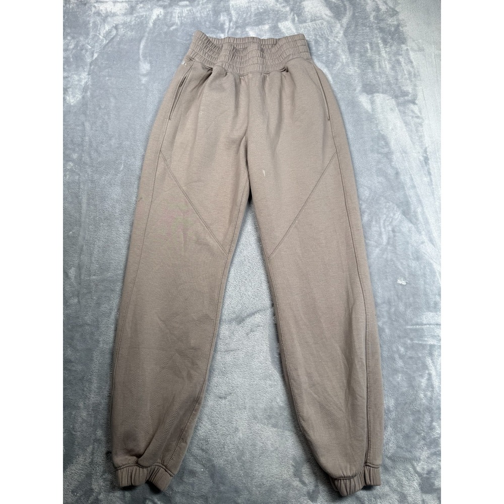 YPB Neoknit By Abercrombie & Fitch Jogger Pants XS Womens Beige High Waisted